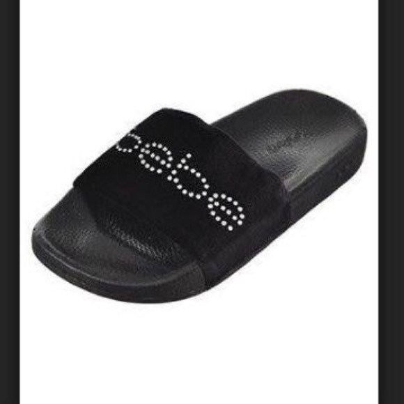 bebe Shoes - Bebe felizia black slides